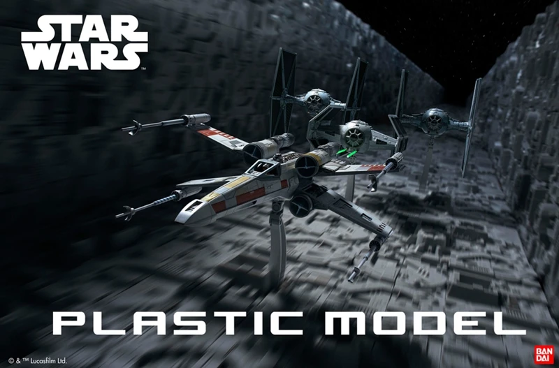 

Original Bandai 1/72 Titanium Fighter Advanced X1 Darth Vader Dedicated Star Wars Model PVC Character Model Child Doll Toy