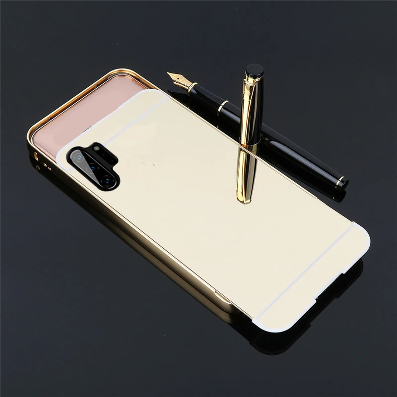 Роскошный Золотой Алюминиевый зеркальный противоударный чехол для samsung Note 10 Plus Pro Чехол для samsung Galaxy Note 10 Plus Note10 Capa