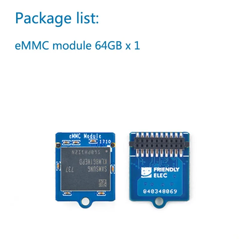Модуль EMMC 8 ГБ 16 ГБ 32 ГБ 64 ГБ с адаптером microSD turn eMMC T2 - Цвет: 64G