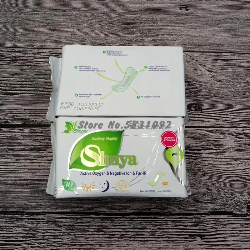Menstrual Pad Anion Sanitary Pads Menstrual Shuya Anion 155mm Length Cotton Soft Feminine Hygiene Product Health Care 5