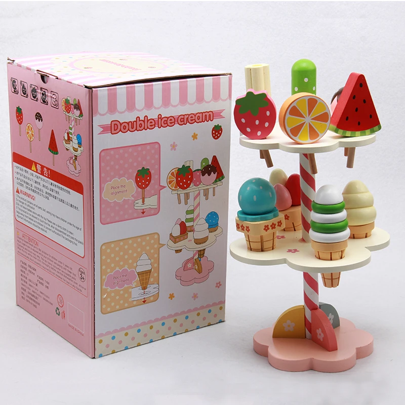 ice cream toy wooden