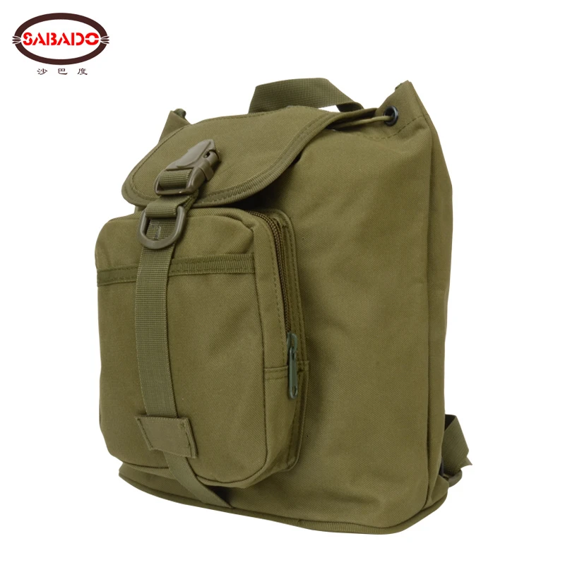 Olive green 12L камуфляж завод 600D ранец школьный Бесплатный преобразование одного или двойного 2 в 1 рюкзак для походов - Цвет: Olive green