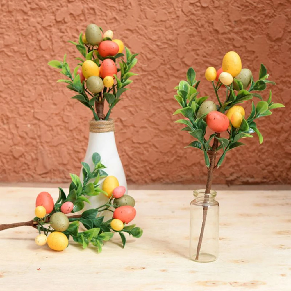 

Easter Egg Tree Decorations Simulation Leaf Creative Branch String Home Ornament