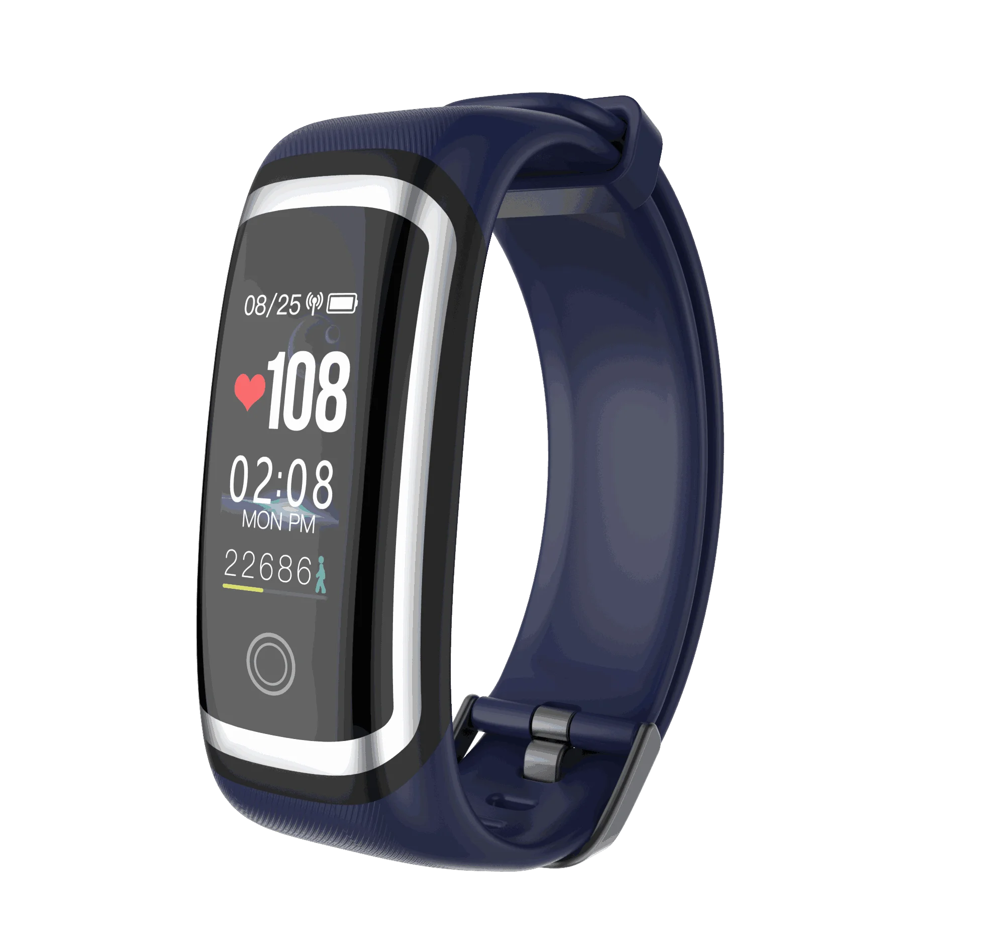 Умный Браслет M4 спортивный браслет цветной экран сердечный ритм Smartband браслет для Ios Android часы фитнес-трекер - Цвет: Blue