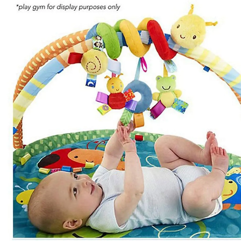 2021HOT Baby Rattles bed bell Stroller Hanging Dolls Educational Toys Soft Mobiles Car Seat Stroller Spiral Crib toy for newborn baby boy toys crib mobile bed hanging infant baby toys 0 12 months cloth rattle appease bed bell animal plush toy for stroller