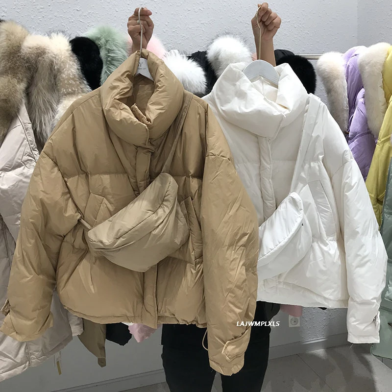 2020 New Winter Short Down Coats with bag Korean