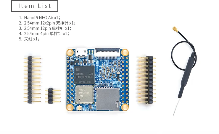 NanoPi NEO Air Bluetooth Wi-Fi IOT макетная плата A7UbuntuCore