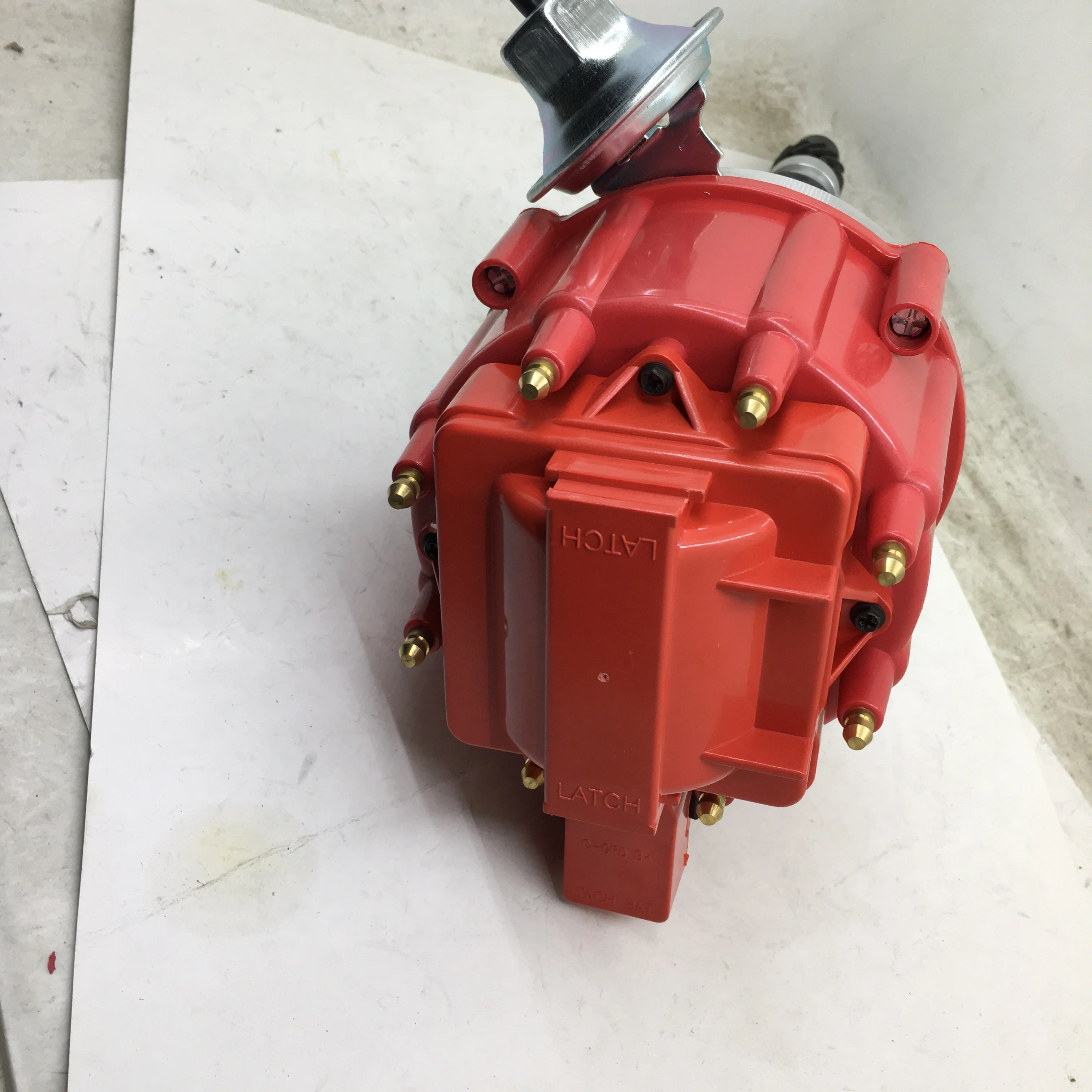 SherryBerg NEW complete distributor RED CAP FOR MSD MODEL Ignition 8365 Pro-Billet FOR GM HEI SBC BBC 265 327 350 400 396 454