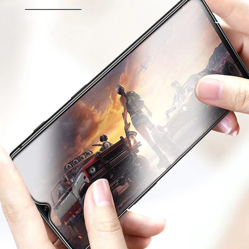 UVR Full Cover Matte Glass For Oneplus 7 5 5T 6 6T Tempered Glass No Fingerprint Screen Protector One Plus 7 5 6T Frosted Film