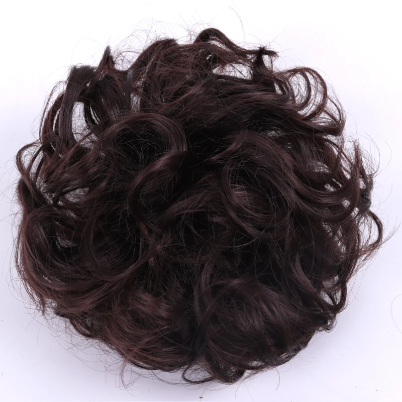 P1B/613 Шиньон Cheveux Jeedou синтетический грязный шиньон пончик Гари коричневый цвет волосы булочка подкладка эластичные волосы канатная Резиновая Лента Наращивание волос - Цвет: P1B/613