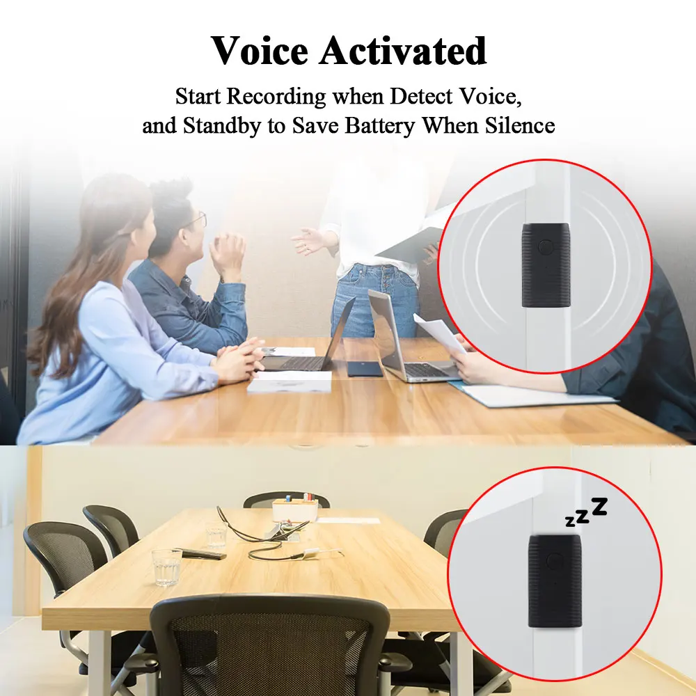 VJOYCAR Digital Audio Voice Recorder 3200mah Voice