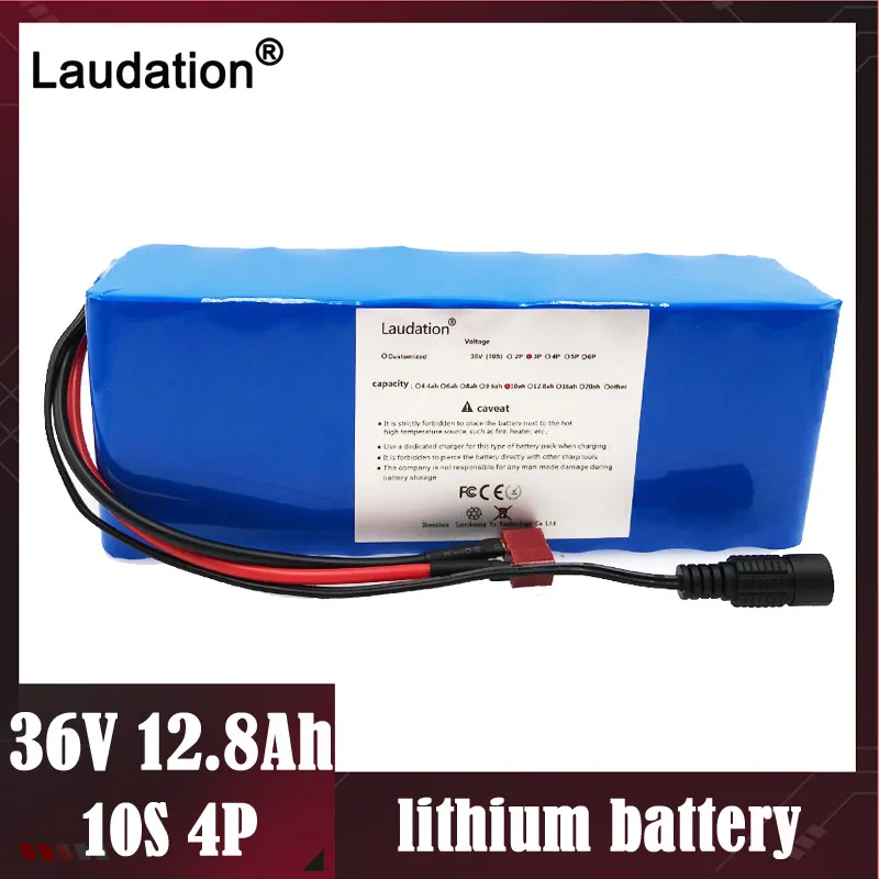 36V 12ah литиевая батарея 10S4P 12800mAh 500W высокая мощность и емкость 42V 18650 мотоцикл электрический автомобиль велосипед Скутер с BMS