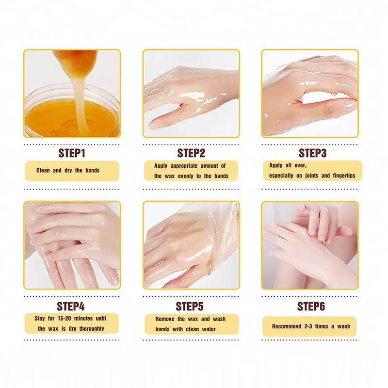 Honey Hand Mask Wax Moisturizing Skin Care Paraffin Bath Sodium Care Cream