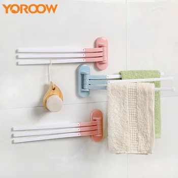 

Towel Rack Rose Gold Bathroom Kitchen Towel Rack Towel Bar Rod Hanger Shower Bathroom Accessories Suction Bar GDE10BD 3