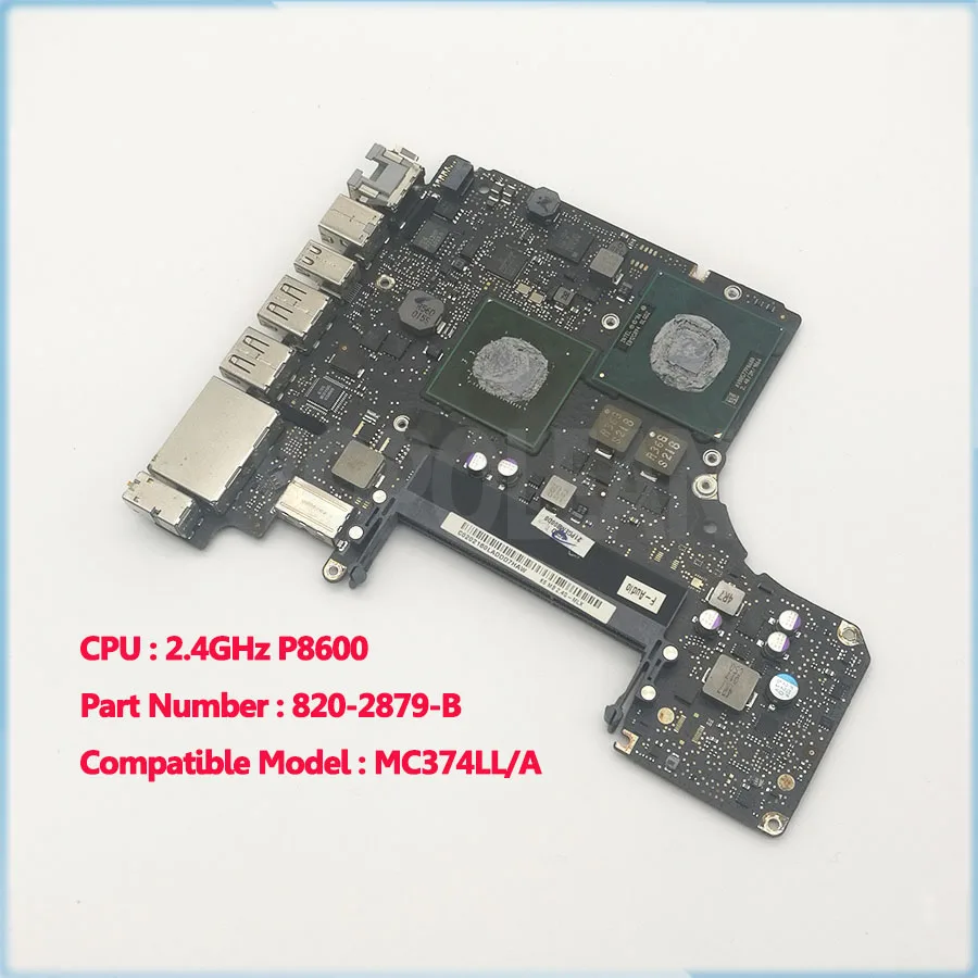 Полностью протестированная материнская плата 661-5559 для Macbook Pro 1" A1278 материнская плата 2,4 ГГц Core 2 Duo P8600 820-2879-B 2010 год