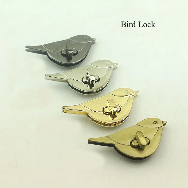 10Pcs Cute Bird Metal Turn Lock Snap for Handbag Women Bag Twist Lock Clasps Closure DIY Bags Hardware Leather Craft Accessories