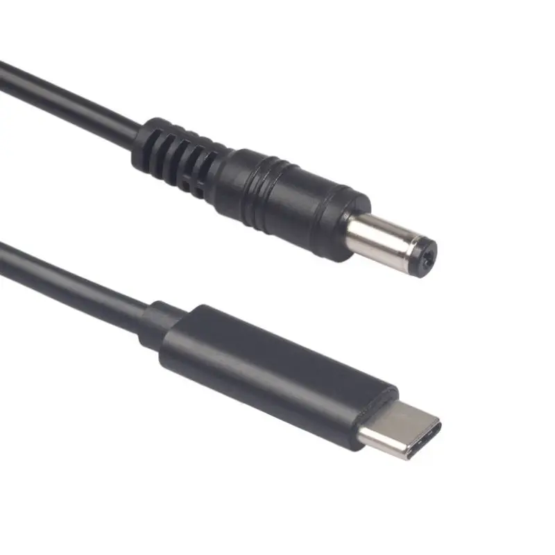 

Power Supply Adapter Cable Type-C Male To 5525 Male Straight Converter Cord With PD Chip For Laptop Computer