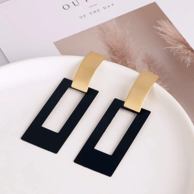 Dangle Earrings Fashion Square Dangle Drop Geometric Earrings for Women