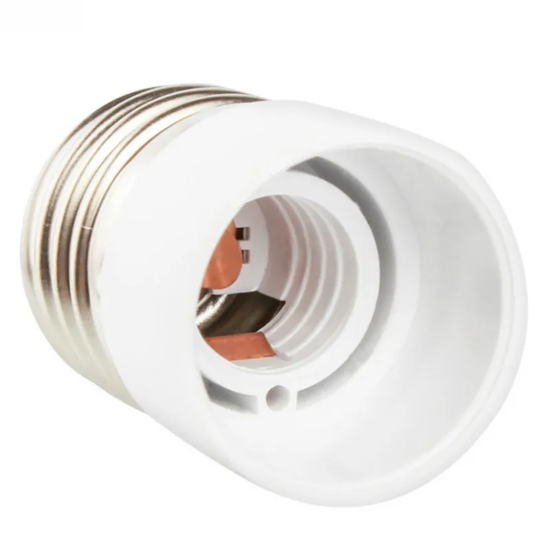 2PCS E27 To E14 CFL LED Light Socket Reducer Converter EU Medium Screw E27 To E14 Chandelier