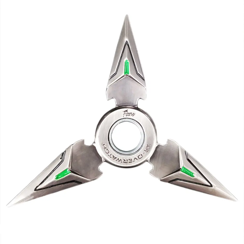 

10cm Triangle Rotary Rotating Fingertips Fingers Darts Zinc Alloy Toy Finger Toy For Pendant Collection Decoration