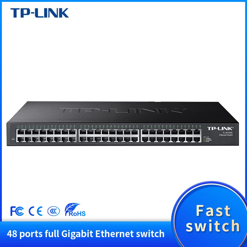 TP-LINK TL-SG1048 48 Порты Настольный 1000 Мбит/с коммутатор gigabit Ethernet сетевой Gigabit LAN