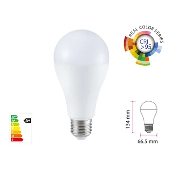

V-TAC LC27952C Led lamp E27 CRI 95 A60 12W 2700K warm 1055lm high color rendering SKU-7482