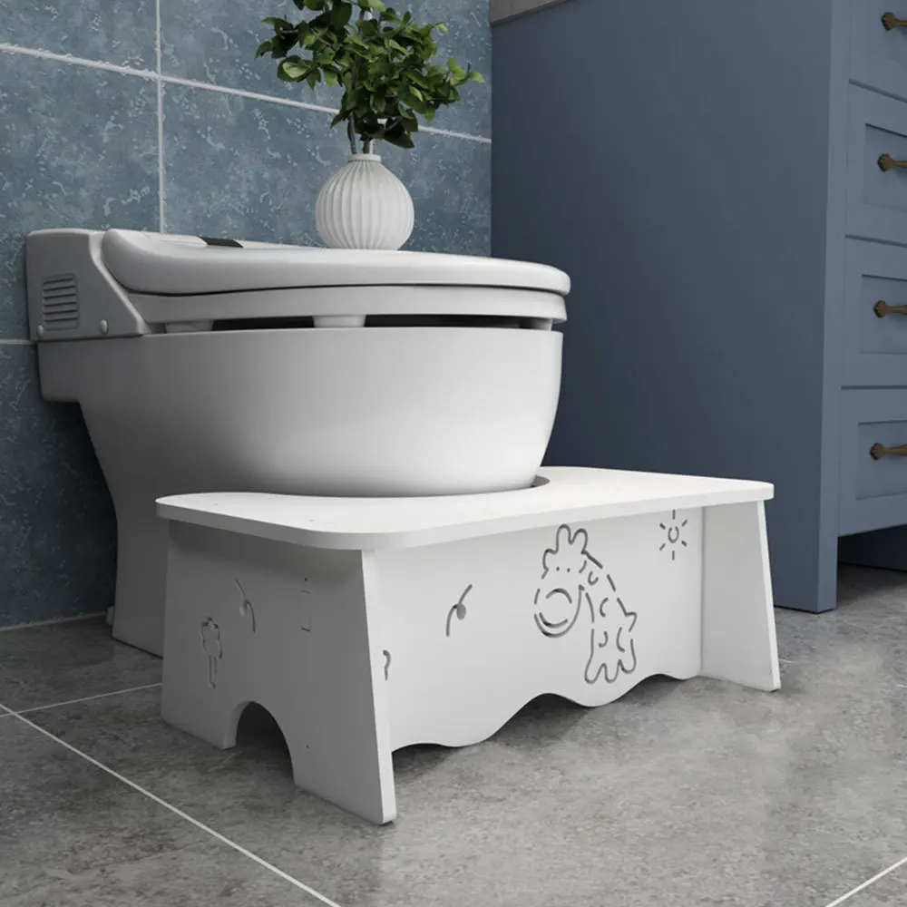 

Non-slip Toilet Stool Bench Aid Step Foot Stool Potty Help Supplies Anti-constipation bathroom Children Foldable Toilet Stool