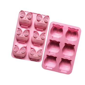 

6 hole owl Silicone cake mold, silicone chocolate mold