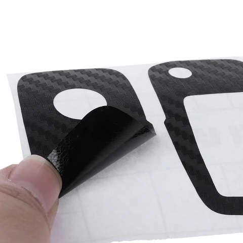 Fiber Car Key Sticker ForVW Polo Passat B5 B6 Golf 4 5 6 ForJetta MK6 Tiguan Eos
