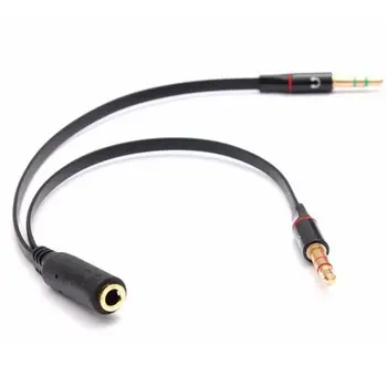 

Headphone Splitter For Computer 3.5mm Female to 2 Dual 3.5mm Male Headphone Mic Audio Y Splitter Cable Smartphone