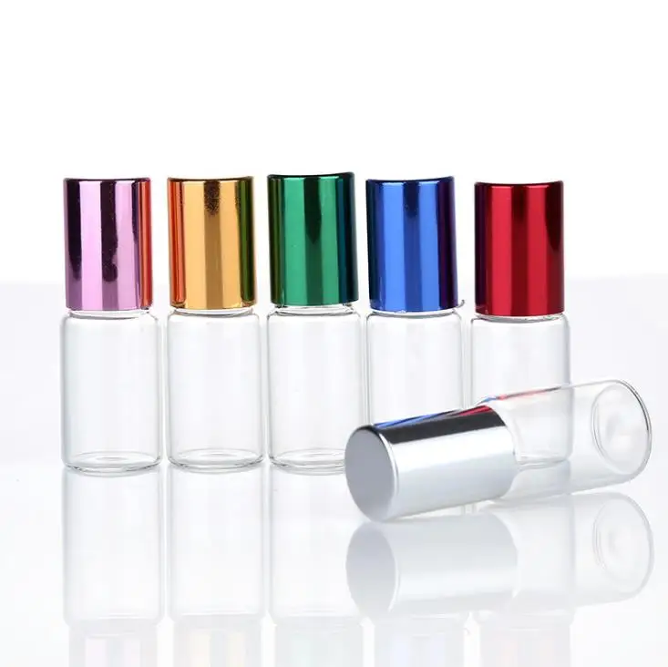 

2000Pcs 5ml/10ml Roll On Glass Bottle Roller Ball For Perfume Essential Oil Bottle Portable Glass Refillable Perfume Bottle SN37