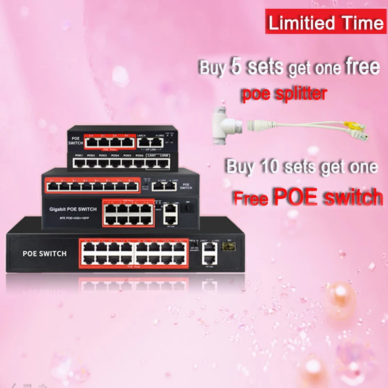 Interruptor do Ponto de Entrada Mbps para Câmeras do Ponto de Entrada v com Porto - em 4 Ethernet do Interruptor de Rede do Porto com 10 Padronizado Ieee Porto - 8 100 48 802.3 af - Imagem 2