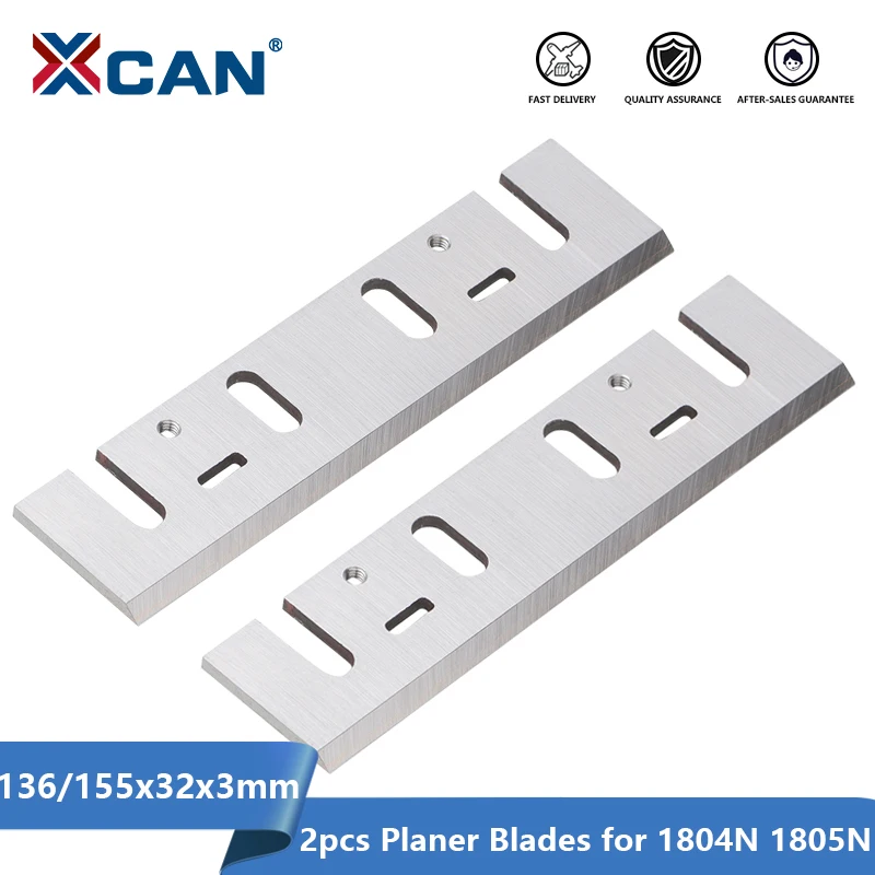 XCAN 136,155mm HSS Blades for 1804N 1805N Electric Planer Woodworking