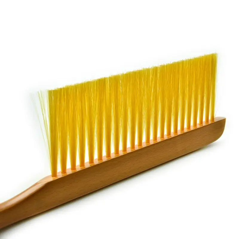 Wooden Handle Beekeeping Tools Bee Sweep Brush Soft Bristles Beehive Equipment E65B