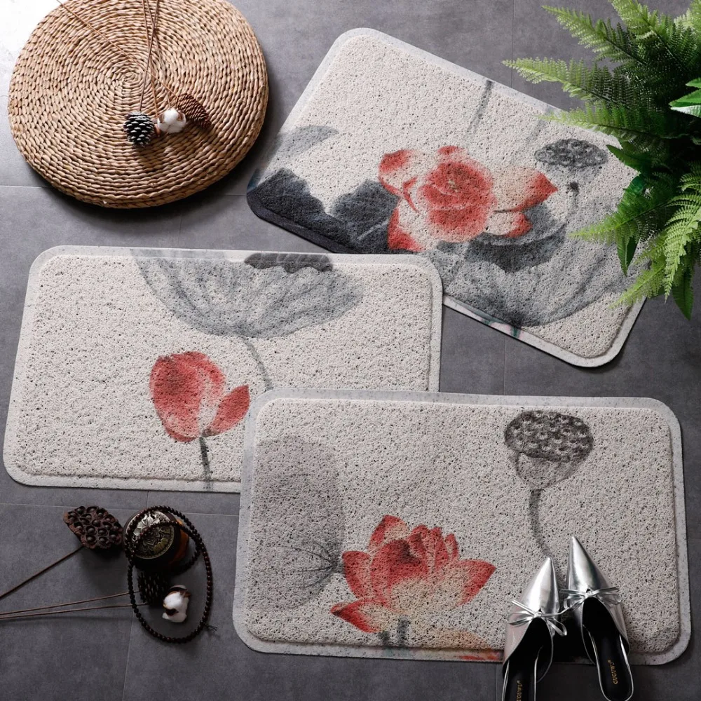 Впитывающее кухонное коврик ковер в коридор травы печатные Добро пожаловать коврик на порог ковер в холл Ванная комната ковры коврики у входной двери