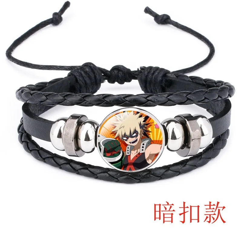 Hottest Anime My Hero Academia Cosplay Charm Hand Chain Wristband Wrist Strap Bracelet Jewelry Ornament Gift For Boys And Girls