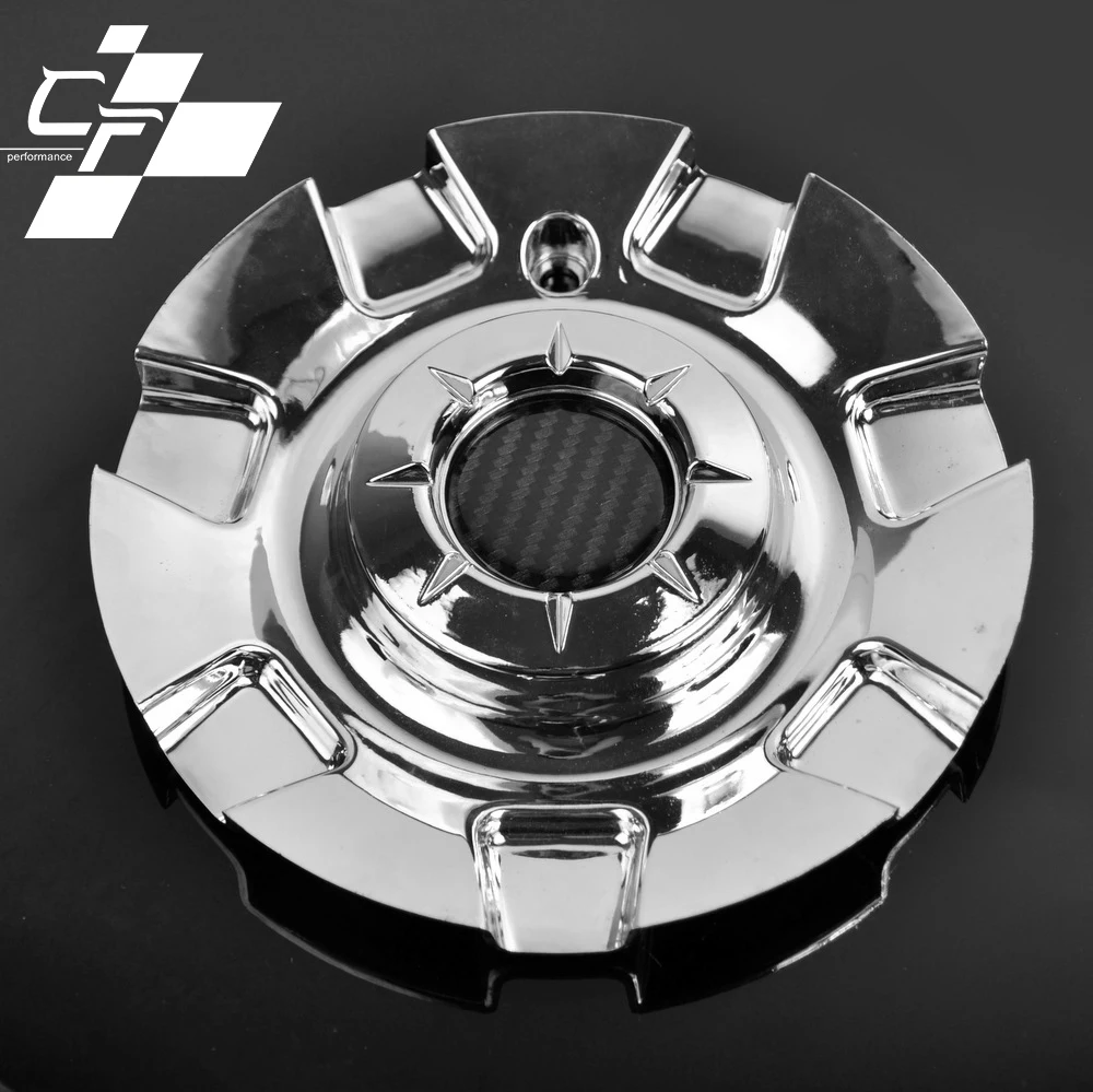 4 pcs Center Cap For Dynasty 008 Chrome Alloy Wheel Silver 180mm Rim