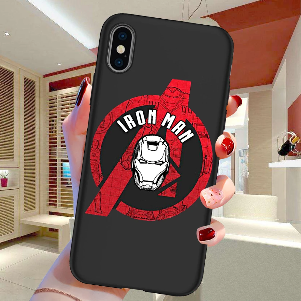 Marvel Мстители для iPhone X XR XS 11 Pro Max 5 5S SE 6 6S 7 8 Plus Oneplus 5T Pro 6T чехол для телефона чехол Etui funda аниме