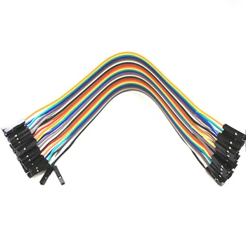 

10Pcs 30cm 20P AWG26 2.54mm Pitch DuPont Wire Array With Double 1P-1P Housing Female to Female, Male to Female, Male to Male