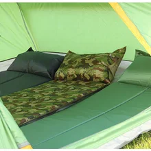 Автоматический Надувной влагостойкий складной коврик для кемпинга, двойной походный коврик с воздушным матрасом