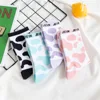 Summer socks cow Harajuku Japanese cute tide ins Korean men and women cartoon college wind fresh pink blue purple women's socks ► Photo 2/6