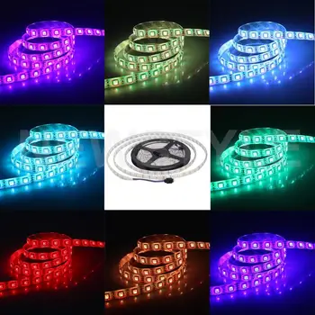 

5M 24V non-waterproof Flexible LED Strip 5050 300led Lighting Led Tape Ribbon Decoration Led Ribbon Warm Cool White RGB
