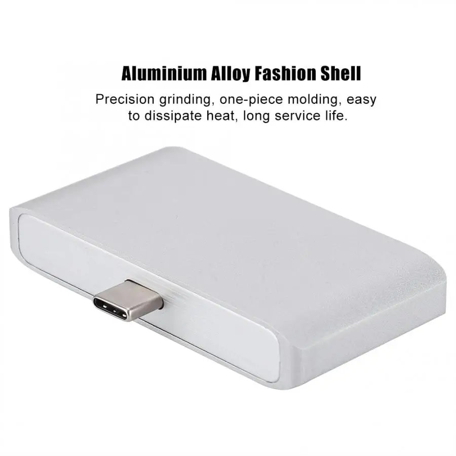 Тип с разъемами типа C и HDMI/USB3.0/PD 3-в-1 4K видео конвертер адаптер Hub