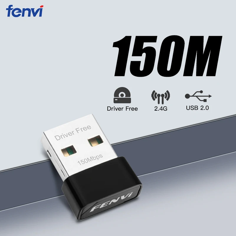 Nano USB 2.0 Antenna Wifi Mini Wireless Chiavetta Penna 150Mbps Windows 10 8 7 