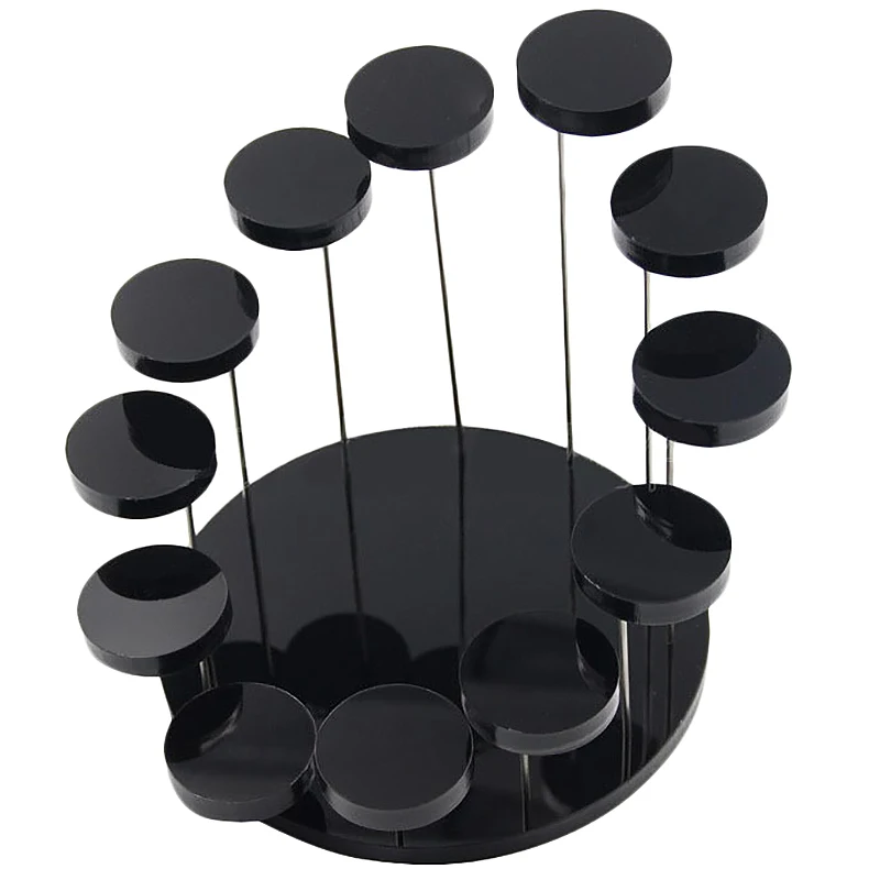 

Fashion Multi-Layer Acrylic Ring Display Rack Earring Holder Pendant Gemstone Showcase Jewelry Display Stand Desktop