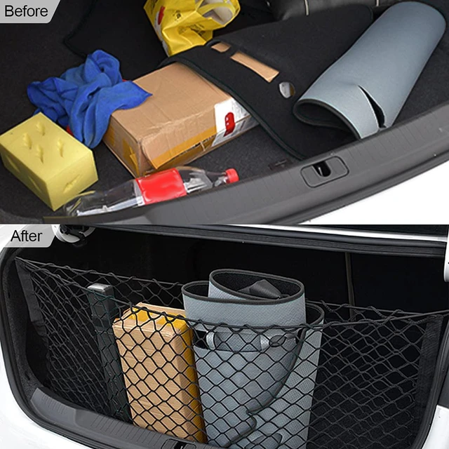 Filet de rangement pour coffre de voiture, 3 tailles, porte-bagage