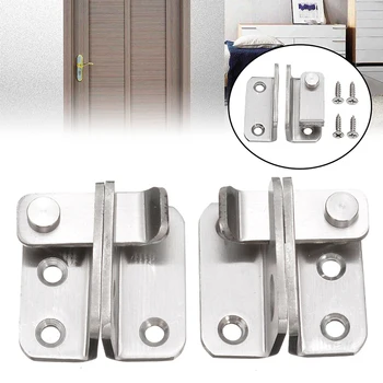 

Anti-theft Stainless Steel Plating Silver Heavy Duty Door Bolts For Home Hasps Hardware Tool Parts 1pcs