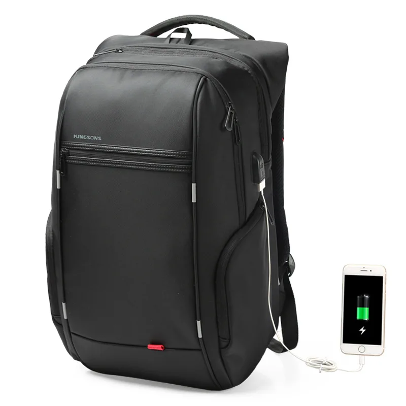

Kingsons Factory Direct Selling Wearable Backpack Men's USB Charging Business Backpack Computer Bag Travel Backpack