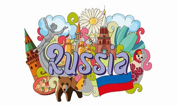 Мультфильм Россия плакат с медвежонком флаги 90x150 см custom оформление дома баннер |