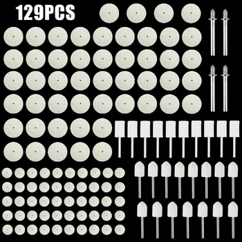 

129pcs Wool Polishing Wheel Set Kit Felt Buffing Mixed Waxing Cleaning